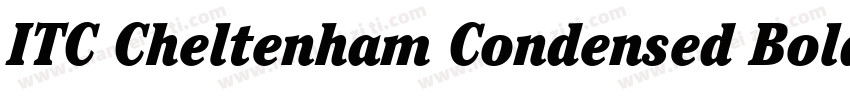 ITC Cheltenham Condensed Bold Itali字体转换